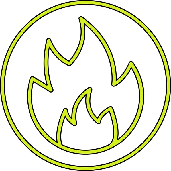 ateş alev ikonu vektör illüstrasyonuName
