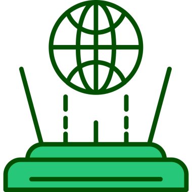 Küresel simge vektör illüstrasyonu