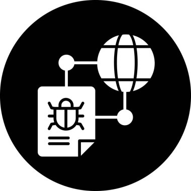 ağ simgesi vektörü, ağ bağlantı işareti, logo ve web illüstrasyonu