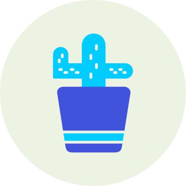 Kaktüs. Web simgesi basit illüstrasyon