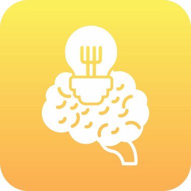 beyin besin vektörü simgesi