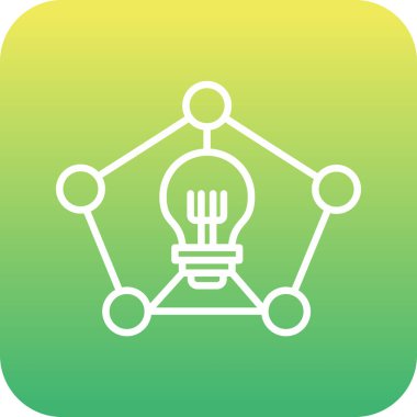 eşsiz yaratıcı vektör çizgisi simgesi