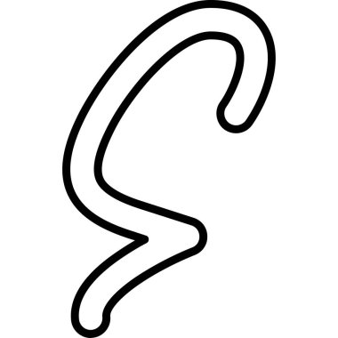 kulak duyma simgesi ana hat biçiminde