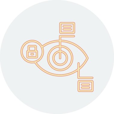 Göz simgesi vektör illüstrasyonu