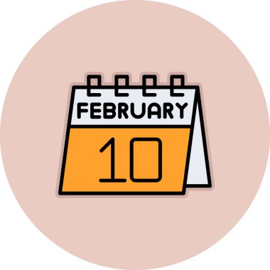 Takvim simgesi tasarımı, günlük tarih olayı ve takvim temalı vektör illüstrasyonu