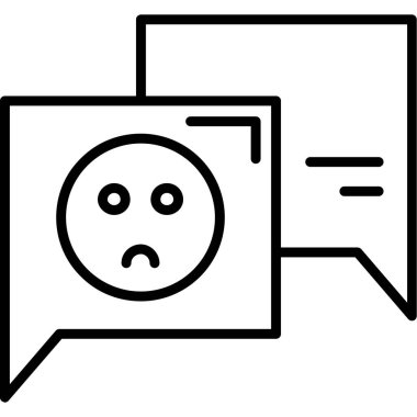 Konuş. Web simgesi basit tasarım