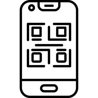 akıllı telefon simgesi ana hatlı vektör. telefon teknolojisi