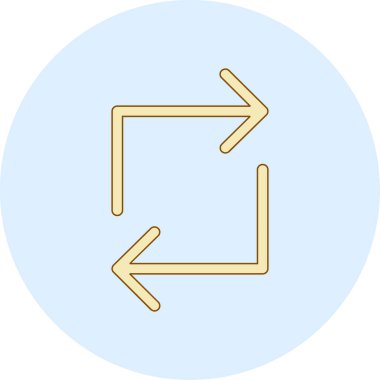 ok simgesi vektör illüstrasyonu