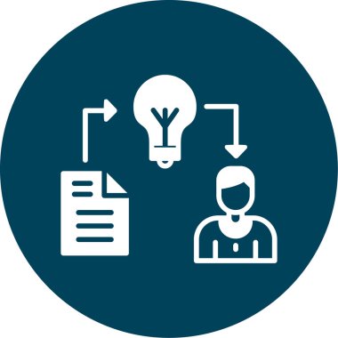 Fikir simgesi vektör illüstrasyonu