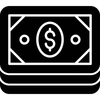 Para için. Web simgesi basit illüstrasyon