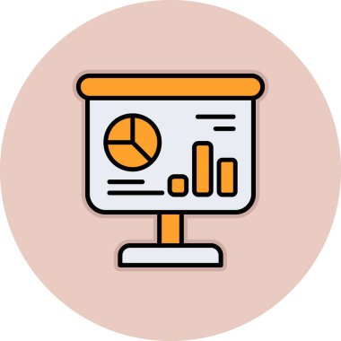 iş grafiği vektör simgesi