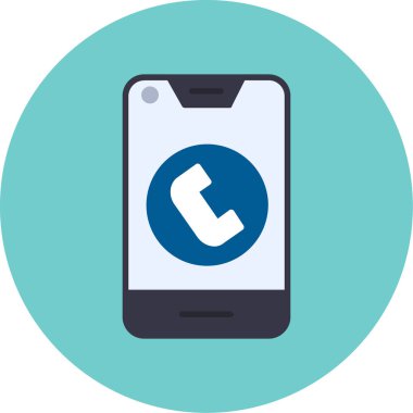 Telefon simgesi vektör illüstrasyonu