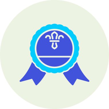 Rozet. Web simgesi basit illüstrasyon