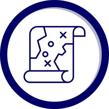 harita simgesi vektör illüstrasyonu