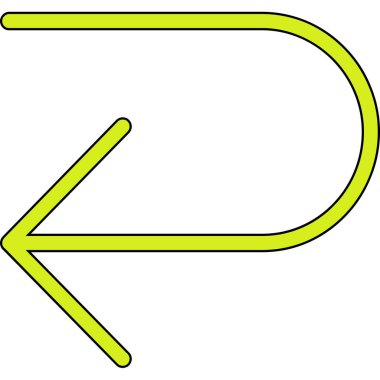 Yön ok simgesi, vektör illüstrasyonu