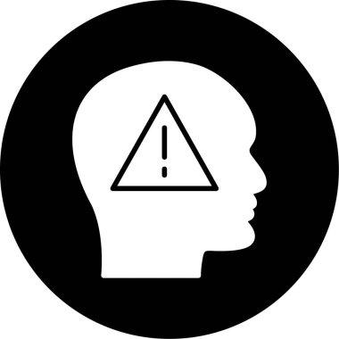 Baş simge vektör çizim