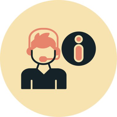 Moda biçimi izole edilmiş arkaplanda çağrı merkezi simgesi