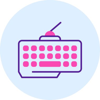 Klavye. Web simgesi basit tasarım