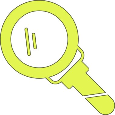 Büyütme cam simgesi vektör illüstrasyonu