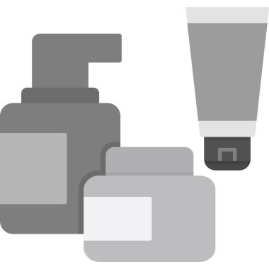 Parfüm ve parfüm ikonu, vektör illüstrasyonu