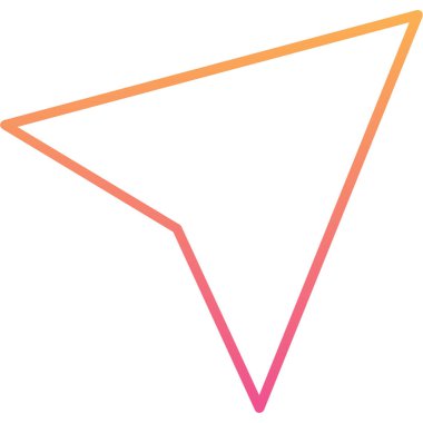 Düz biçimli ok aşağı vektör simgesi