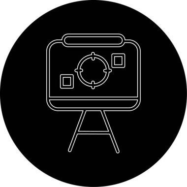 kamera simgesi vektör illüstrasyonu