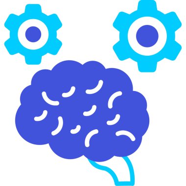 Beyin. Web simgesi basit tasarım