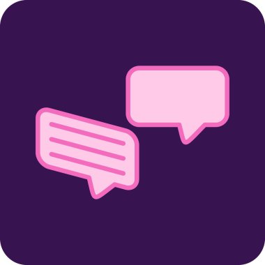 Sohbet simgesi, vektör illüstrasyon tasarımı