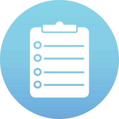 Kontrol listesi. Web simgesi basit illüstrasyon