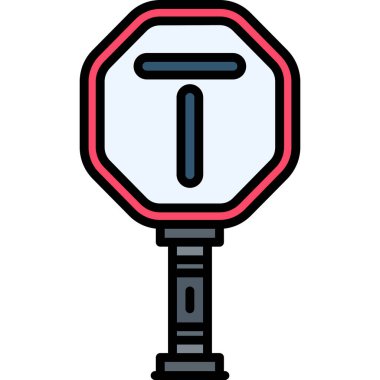 Trafik ışığı simgesi, renk tasarımı illüstrasyonu