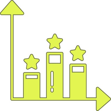 çubuk grafik büyüme simgesi