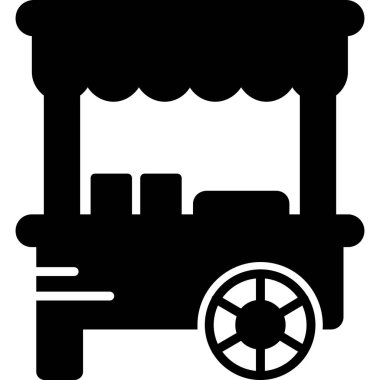 Bir bus simgesinin vektör illüstrasyonu