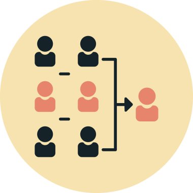 İş ve finans simgesinin vektör illüstrasyonu