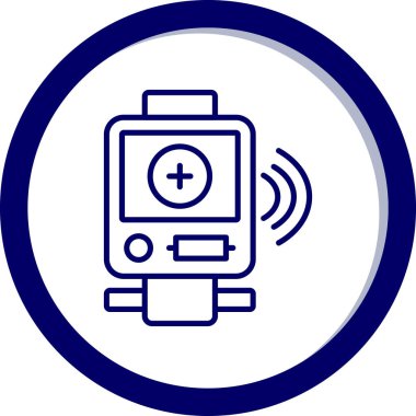 Akıllı saat simgesinin vektör çizimi