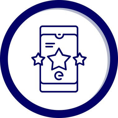 Avro cep telefonu simgesi, vektör illüstrasyonu