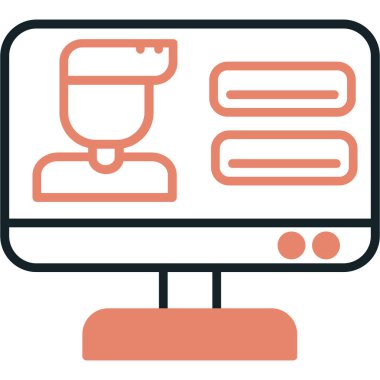 seo modern simgesinin vektör illüstrasyonu