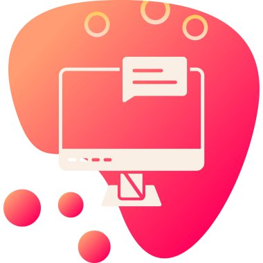 Bilgisayarla konuşma balonu simgesinin