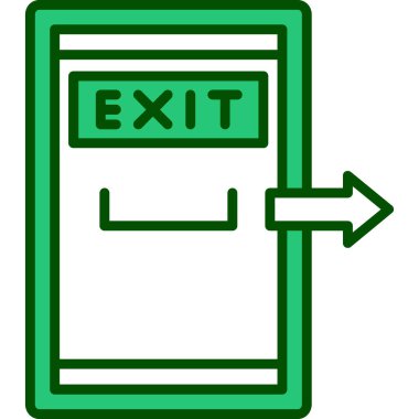 Çıkış simgesi, vektör illüstrasyonu