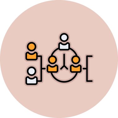 iş ekibi simgesi, vektör illüstrasyonu