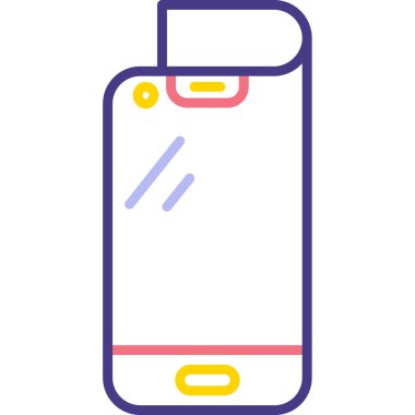 - Telefon. Web simgesi basit illüstrasyon