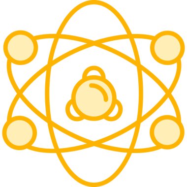 atom. Web simgesi basit illüstrasyon