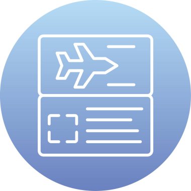 düzlem simgesinin vektör illüstrasyonu