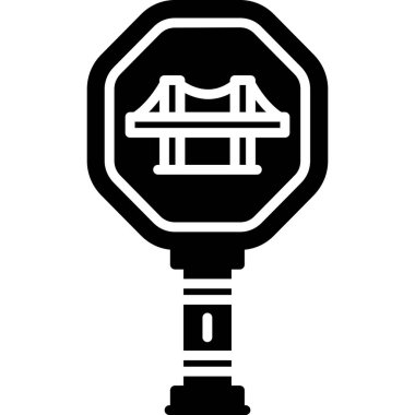 Yol engeli simgesi, basit biçim