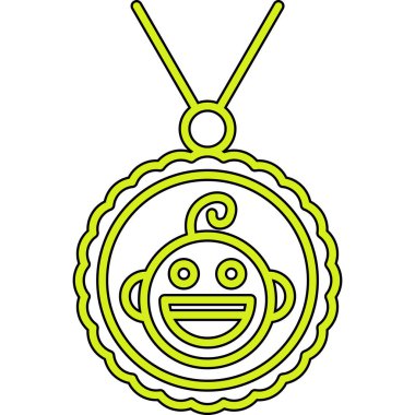 Şirin bir çizgi film karakterinin vektör çizimi