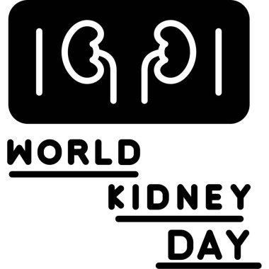 Dünya Böbrek Günü vektör çizimi