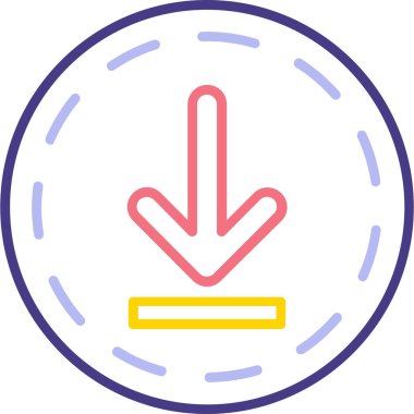 ok simgesi vektör illüstrasyonu