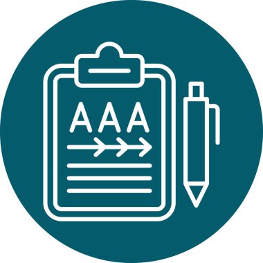 Bir simgenin vektör illüstrasyonu