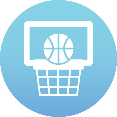 Basketbol ikonu vektör illüstrasyonu