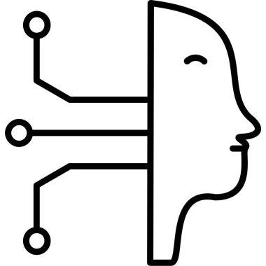 Yapay zeka robot simgesi