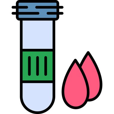 laboratuvar simgesi, vektör illüstrasyonu beyaz arkaplanda izole edildi